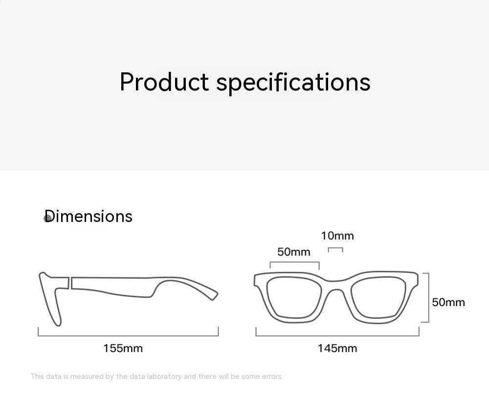 Smart Glasses: Black Technology Headset Bluetooth Sunglasses