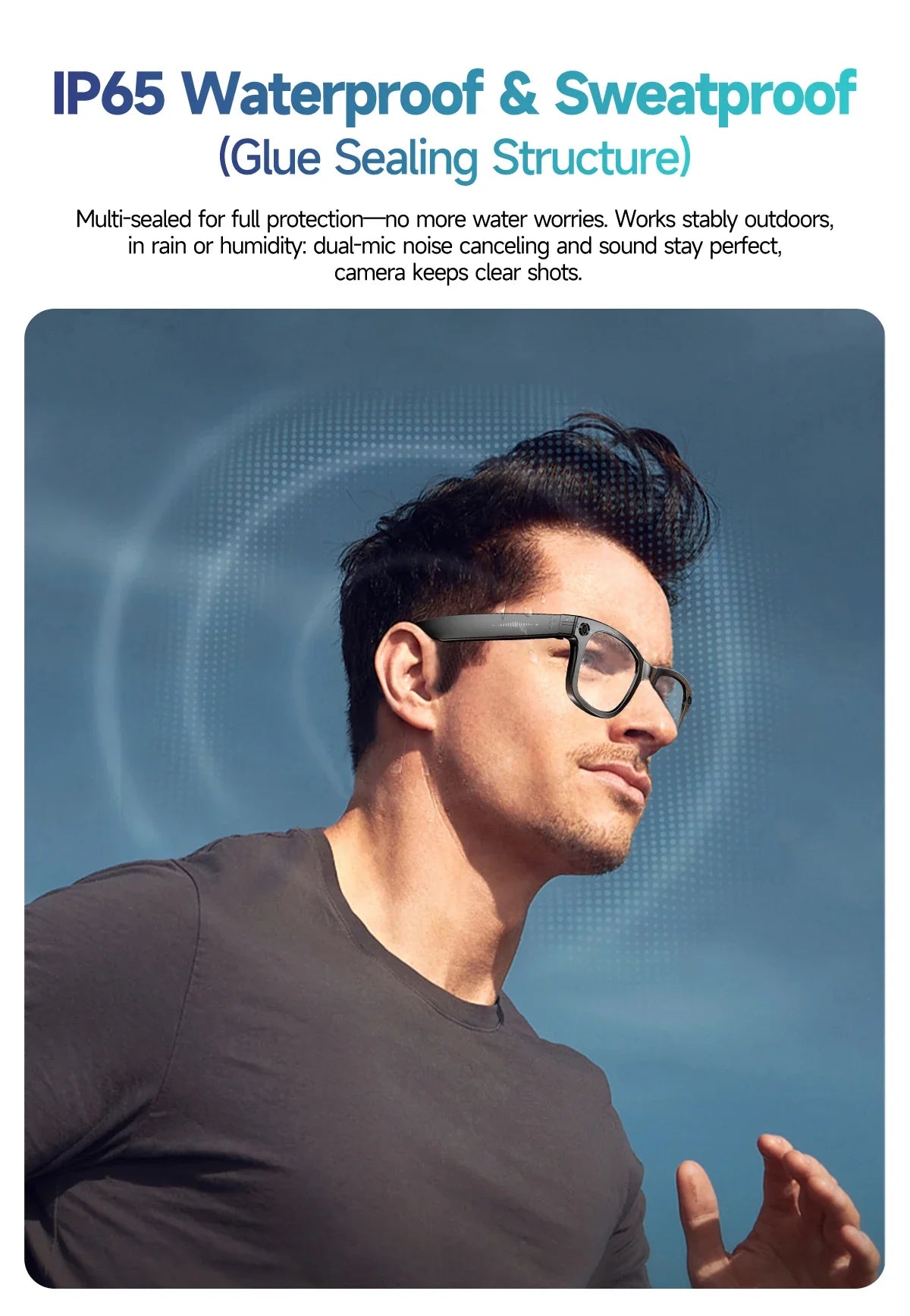 AI Smart Glasses with 8MP Camera Video Recording